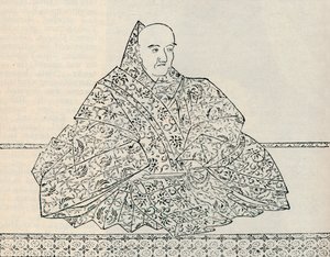 Keizer Go-Uda van Japan, tijdens wiens regering de Mongoolse Armada werd vernietigd, 1907 door Unbekannt