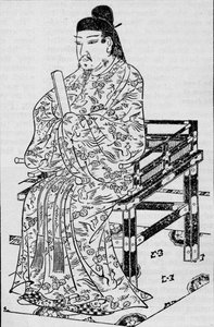 Keizer Kanmu, die de Japanse opvolgingswet instelde, 1907