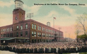Werknemers bij de Cadillac Motor Car Company, Detroit, ca. 1930s