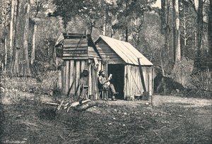 Kampement van Australische squatter, 1896 door Unbekannt