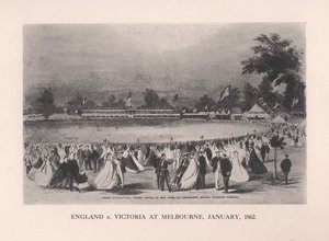 Engeland tegen Victoria in Melbourne, Australië, januari 1862 door Unbekannt