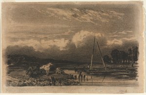 Engels uitzicht, naar Jules Dupré, 1800s