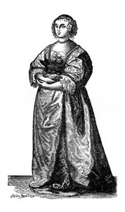 Engelse hofdame, 1643, 1910