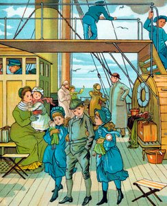 Engels gezin op reis naar Frankrijk, 1886