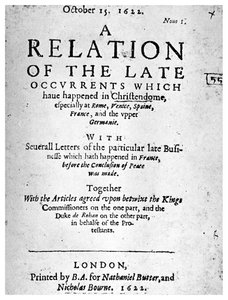 Engels nieuwsboek, 1622