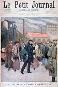 Engelse mensen bezoeken de Wereldtentoonstelling van 1900, Parijs, 1900