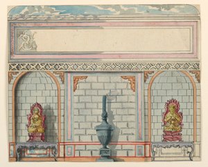 Inkomhal, Oostmuur, Koninklijk Paviljoen, Brighton, voor 1802 door Unbekannt
