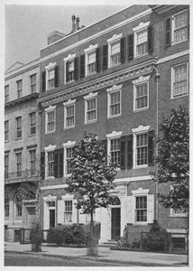 Ingangsfront, Huis van Miss Anne Morgan, Sutton Place, New York City door Unbekannt