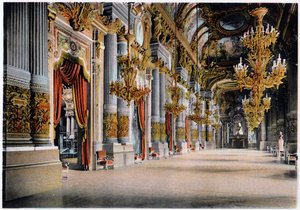 Ingang van het Palais Garnier, Parijs, ca. 1900 door Unbekannt