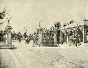 Ingang van het Regeringshuis, Melbourne, 1901 door Unbekannt
