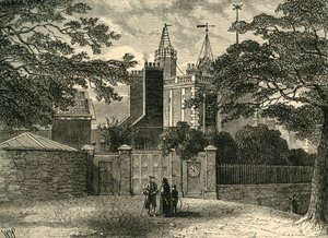 Ingang van het Greenwich Observatorium, in 1840, ca. 1878 door Unbekannt
