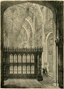 Ingang naar de kapel van koning Hendrik VII, 1881 door Unbekannt