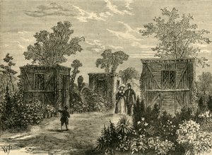 Ingang van de Dierentuin in 1840, ca. 1876 door Unbekannt