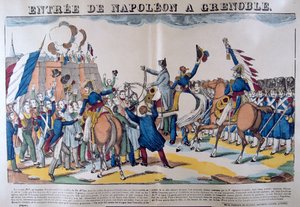 Intocht van Napoleon in Grenoble, maart 1815, 19e eeuw door Unbekannt