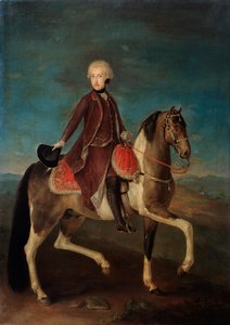 Ruiterportret van Keizerin Maria Theresia van Oostenrijk 1717-1780, 18e eeuw door Unbekannt