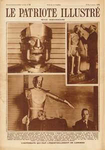 Eric, de eerste Britse robot op de Tentoonstelling van de Society of Model Engineers in Londen, 1928 door Unbekannt