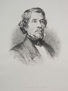 Eugène Delacroix, 1800s door Unbekannt