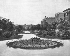 Eutaw Place kijkend naar het noorden, Baltimore, Maryland, VS, ca. 1900 door Unbekannt