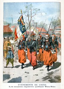 Gebeurtenissen in China, Franse troepen vertrekken uit Tien-Tsin, 1901
