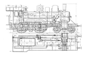 Voorbeeld van mechanisch tekenen, 1901