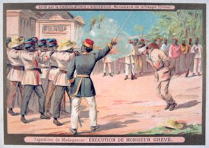 Executie van Monsieur Greve, Madagaskar, 1883-1896 door Unbekannt