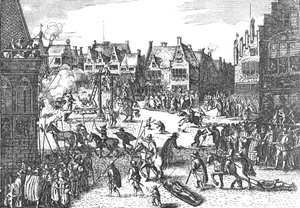 Executie van de samenzweerders van het Buskruitverraad in 1606, 1795