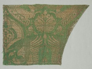 Exotisch goudpatroon zijde