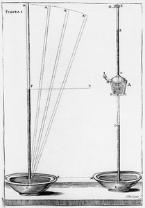 Experimentele barometers gebruikt door de Accademia dell Cimento, Florence, Italië, 1691 door Unbekannt