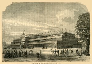 Exterieur van de Grote Tentoonstelling van 1851, c1876 door Unbekannt