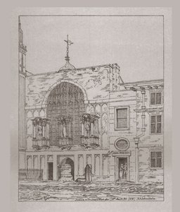 Buitenaanzicht van de Guildhall Chapel