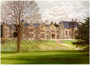 Exton House, Rutland, huis van de Graaf van Gainsborough, ca. 1880 door Unbekannt