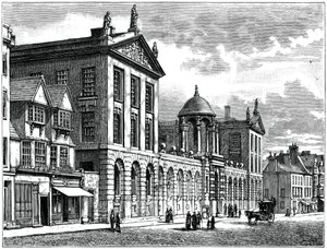 Façade van Queens College, Universiteit van Oxford