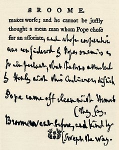 Facsimile van een gecorrigeerd proefschrift door Johnson van zijn Lives of the Poets, van het origineel in de For door Unbekannt