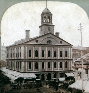 Faneuil Hall, Boston, Massachusetts, VS, late 19e eeuw door Unbekannt