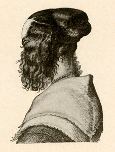 Modieuze haarstijl, regeerperiodes van Charles I en II, ca. 1620-1680, 1937 door Unbekannt