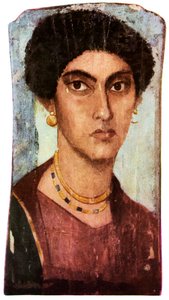 Fayum-portret, Oud-Egyptisch, Romeinse periode, ca. 200 AD 1956 door Unbekannt