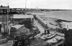 Felpham Beach, nabij Bognor Regis, West Sussex, begin 20e eeuw door Unbekannt