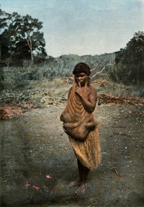 Australische Vrouw die haar Kind Draagt door Unbekannt