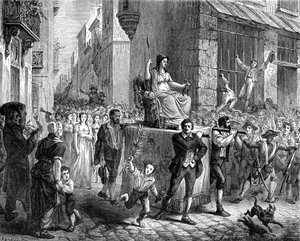 Festival van de Rede, Parijs, 1793, 1882-1884 door Unbekannt