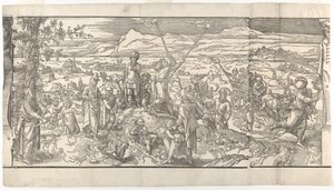 Festival van de Nieuwe Maan uit de fries Ces Moeurs et fachons de faire de Turcz Customs, 1553 door Unbekannt