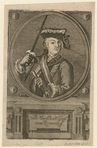 Veldmaarschalk Graaf Pyotr Alexandrovich Rumyantsev-Zadunaisky, 1770 door Unbekannt