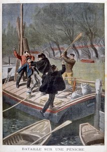 Gevecht op een schuit