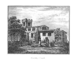 Finchley Kerk, 18e eeuw door Unbekannt