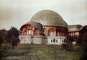Eerste Goetheanum, zuid vooraanzicht, Dornach, Zwitserland, 1922