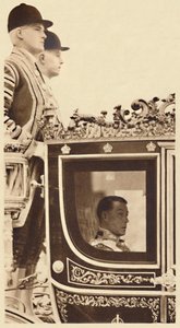 Eerste staatsrit als monarch, 1937 door Unbekannt