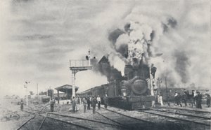 Eerste Trein van de Interkoloniale Spoorweg Vertrekt uit Kalgoorlie, 1923