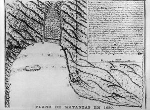 Eerste tekeningen van Matanzas, 1680, 1920s door Unbekannt