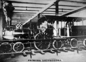 Eerste locomotief, Cuba, 19e eeuw