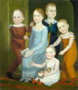 Vijf Kinderen van de Familie Budd, c. 1818 door Unbekannt
