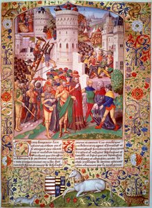 Flavius Josephus voor Titus gebracht, bij het beleg van Jeruzalem, 70 door Unbekannt